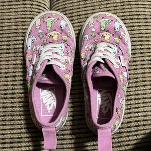 Toddler girls Sz 8 llama vans authentic great pre-owned condition